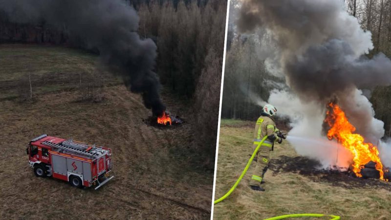 Bystra Podhalańska: OSP aż trzy razy wyjeżdżała do płonących opon