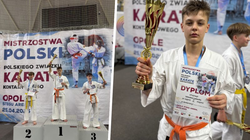 Sebastian Łukaszka z Osielca mistrzem Polski w karate kontaktowym