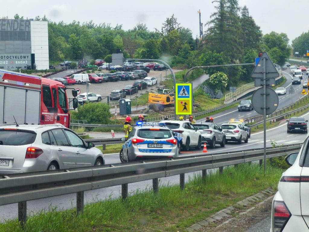 Karambol na Zakopiance w Gaju. Utrudnienia w stronę Krakowa