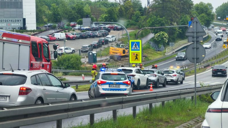 Karambol na Zakopiance w Gaju. Utrudnienia w stronę Krakowa