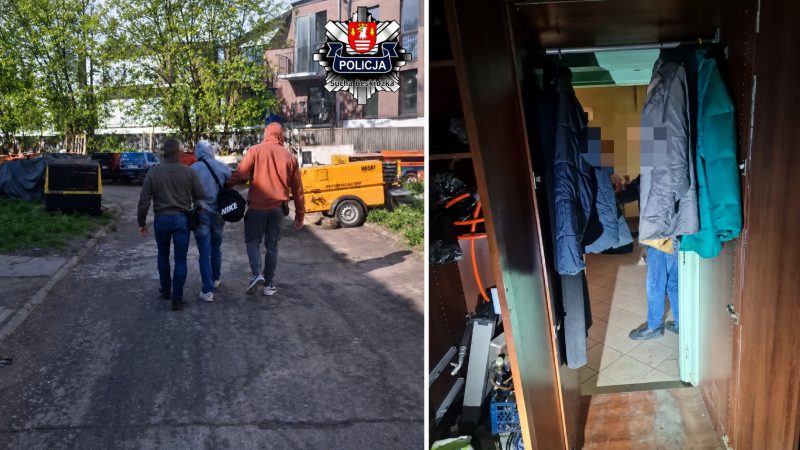 Kryjówka za szafą nie pomogła. Poszukiwanego namierzyli policjanci z Suchej
