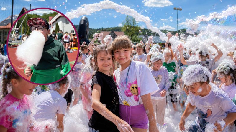 Sport, piana, dmuchańce i uśmiechy. Dzień Dziecka w Bystrej