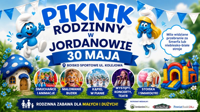 Jordanów szykuje się na Piknik Rodzinny. W programie dużo atrakcji
