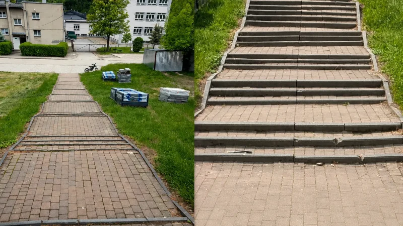 Mała inwestycja, codzienny komfort. Remont schodów w Sidzinie